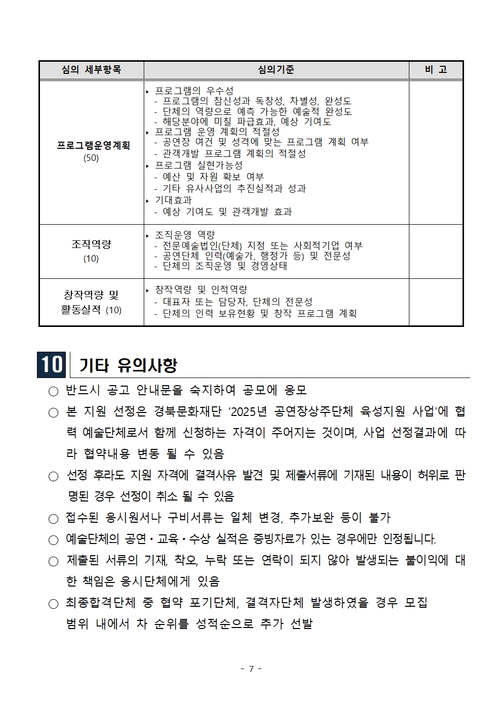 (재)영덕문화관광재단 2025년 공연장 상주단체 모집 공고7